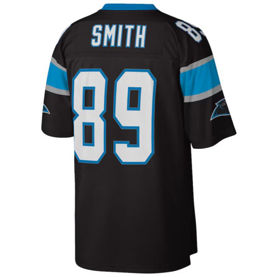 Elroe C.Panthers #89 Steve Smith Black Legacy Replica Jersey American Stitched Jersey