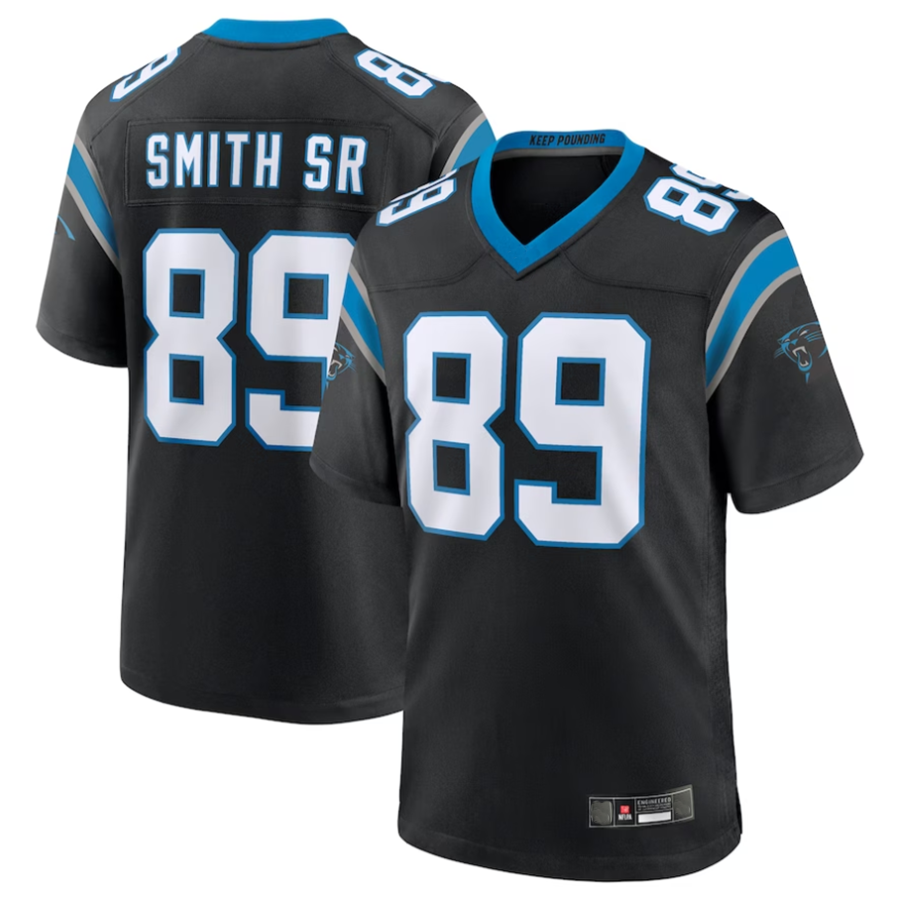 Elroe C.Panthers #89 Steve Smith Sr. Black Retired Player Game Stitched Jerseys