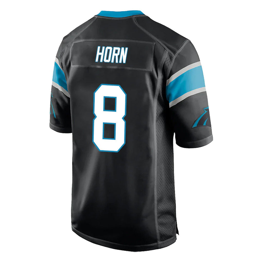 Elroe C.Panthers #8 Jaycee Horn Player Black Game Stitched Jerseys