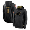 Elroe C.Panthers #8 Jaycee Horn Player Black Salute to Service Pullover Hoodies Limited Game Stitched Jerseys