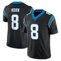 Elroe C.Panthers #8 Jaycee Horn Player Black Vapor F.U.S.E. Limited Home Game Stitched Jerseys