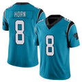 Elroe C.Panthers #8 Jaycee Horn Player Blue Vapor Untouchable Limited Game Stitched Jerseys