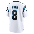 Elroe C.Panthers #8 Jaycee Horn Player White Home Game Stitched Jerseys