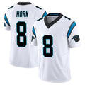 Elroe C.Panthers #8 Jaycee Horn Player White Vapor F.U.S.E. Limited Home Game Stitched Jerseys