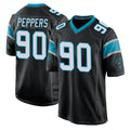Elroe C.Panthers #90 Julius Peppers Player Black Game Stitched Jerseys