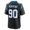 Elroe C.Panthers #90 Julius Peppers Player Black Home Game Stitched Jerseys