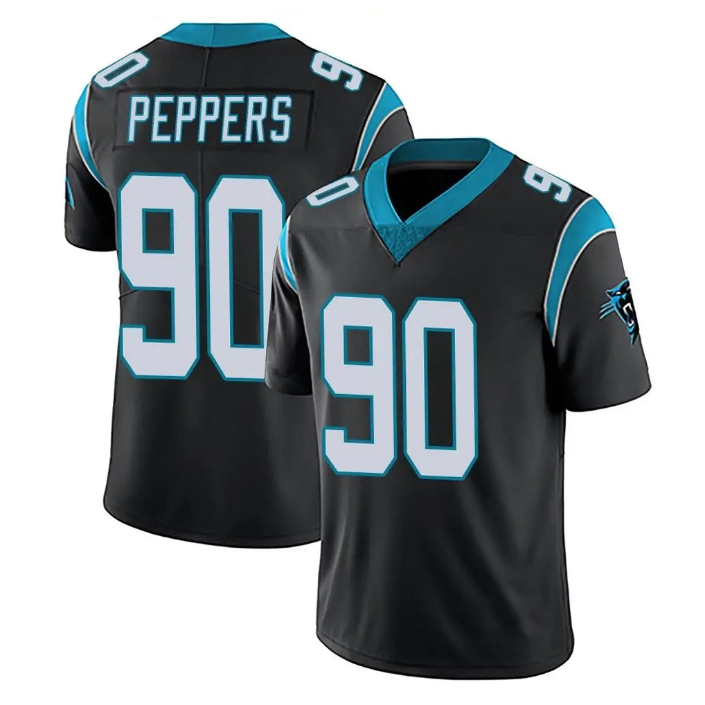 Elroe C.Panthers #90 Julius Peppers Player Black Vapor Untouchable Limited Game Stitched Jerseys