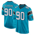 Elroe C.Panthers #90 Julius Peppers Player Blue Game Stitched Jerseys