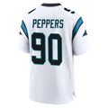 Elroe C.Panthers #90 Julius Peppers Player White Home Game Stitched Jerseys