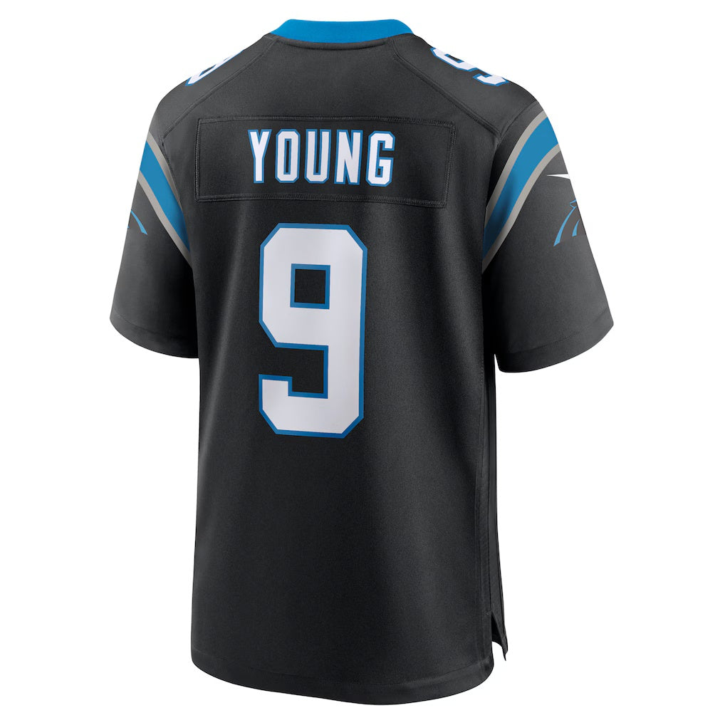 Elroe C.Panthers #9 Bryce Young Black Team Game Stitched Jerseys