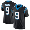 Elroe C.Panthers #9 Bryce Young Black Vapor F.U.S.E. Limited Home Game Stitched Jerseys