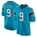 Elroe C.Panthers #9 Bryce Young Player Blue Game Stitched Jerseys