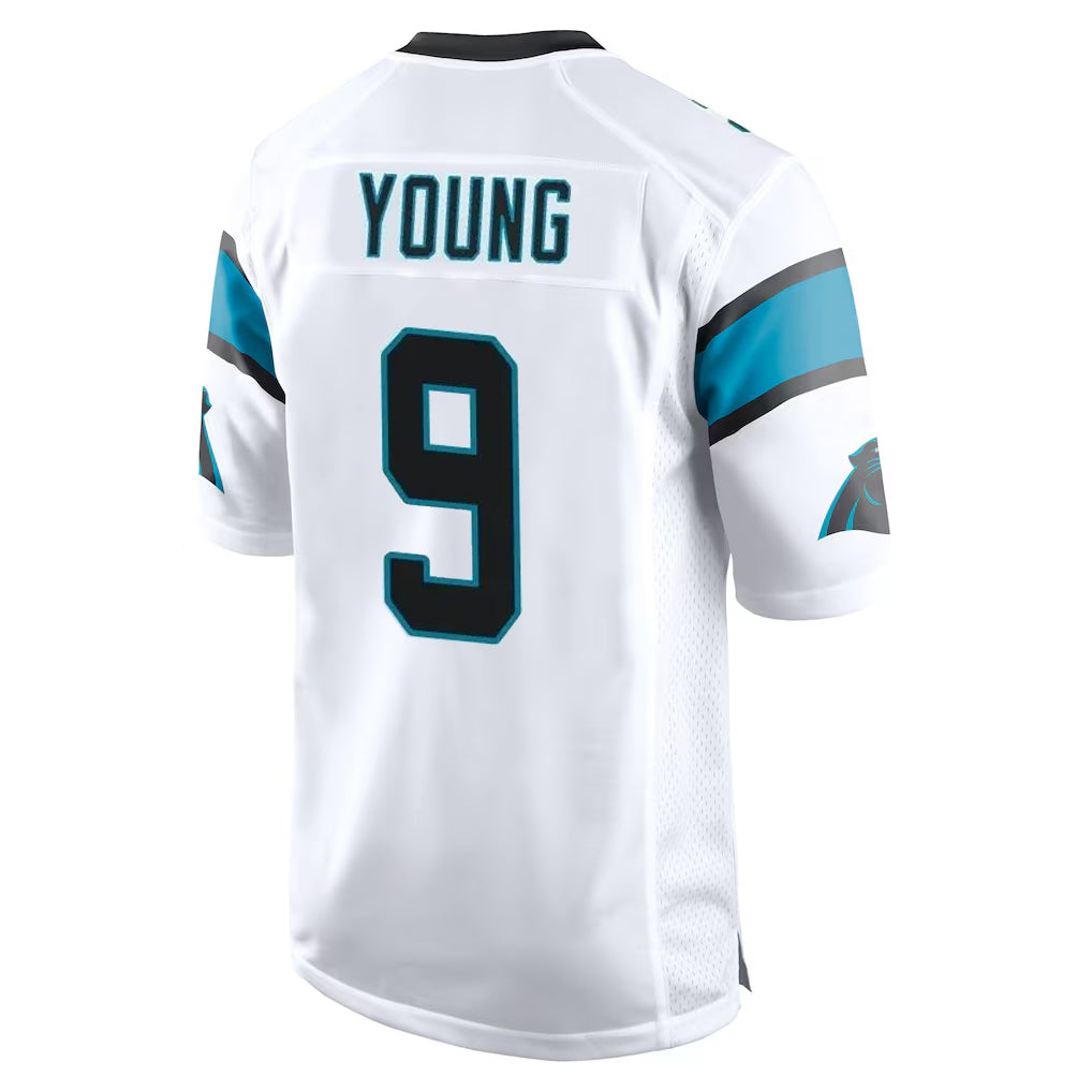 Elroe C.Panthers #9 Bryce Young Player White Game Stitched Jerseys