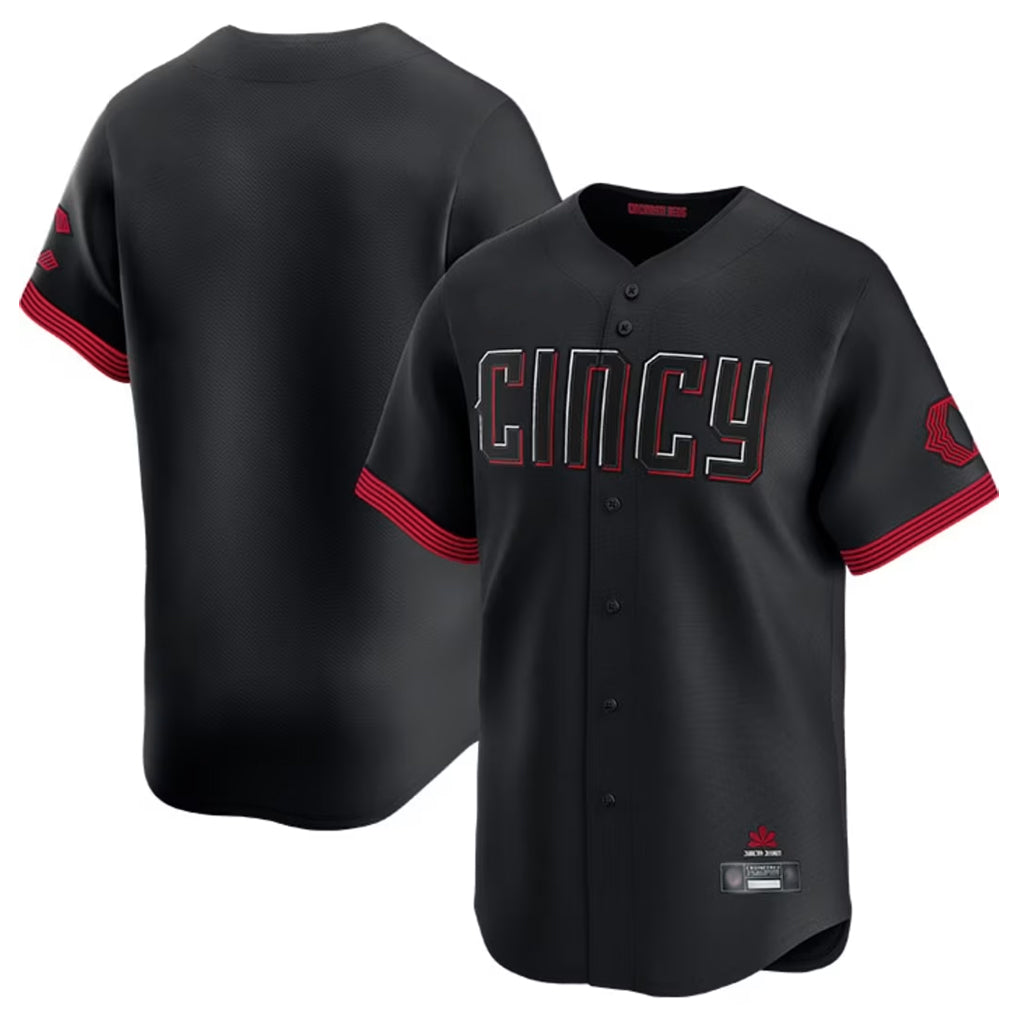 Elroe C.Reds Black City Connect Home Limited Blank Player Stitched Jerseys