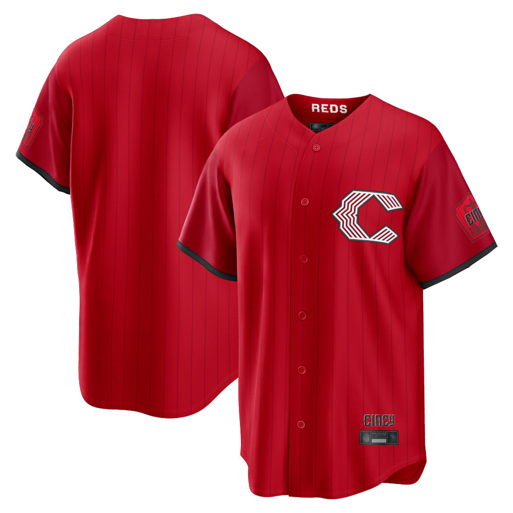 Elroe C.Reds Red 2026 City Connect Home Game Blank Player Stitched Jerseys