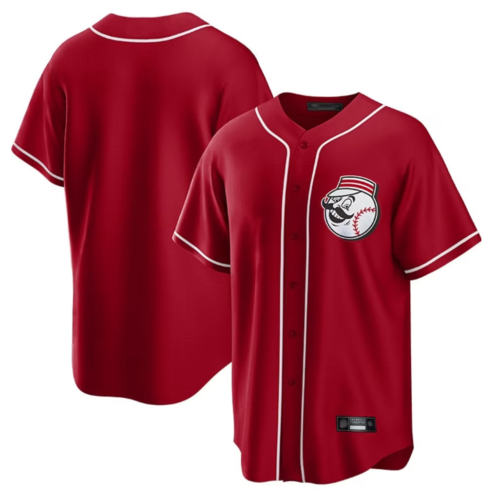Elroe C.Reds Red Home Game Blank Player Stitched Jerseys