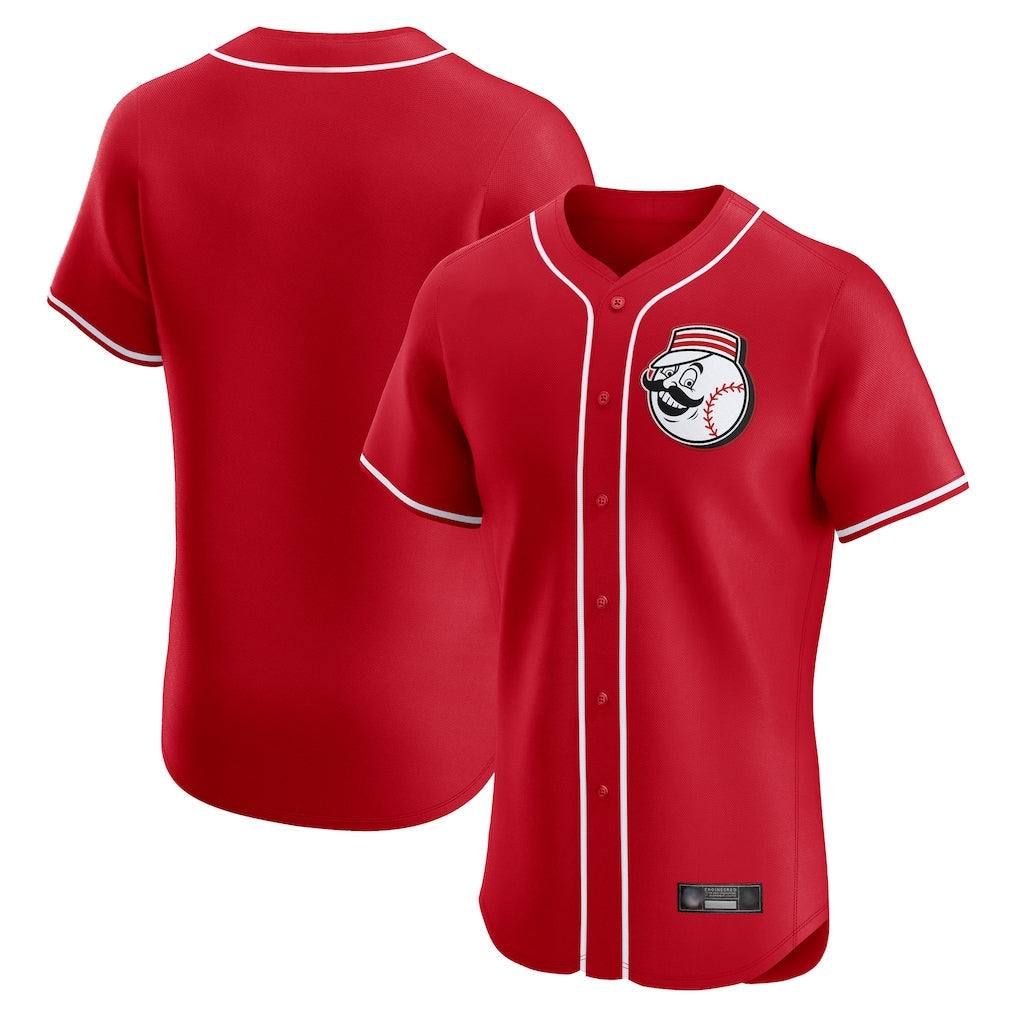 Elroe C.Reds Red Limited Elite Home Game Blank Player Stitched Jerseys