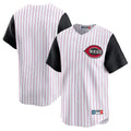 Elroe C.Reds White Black Stripe Field of Dreams Game Home Blank Player Stitched Jerseys