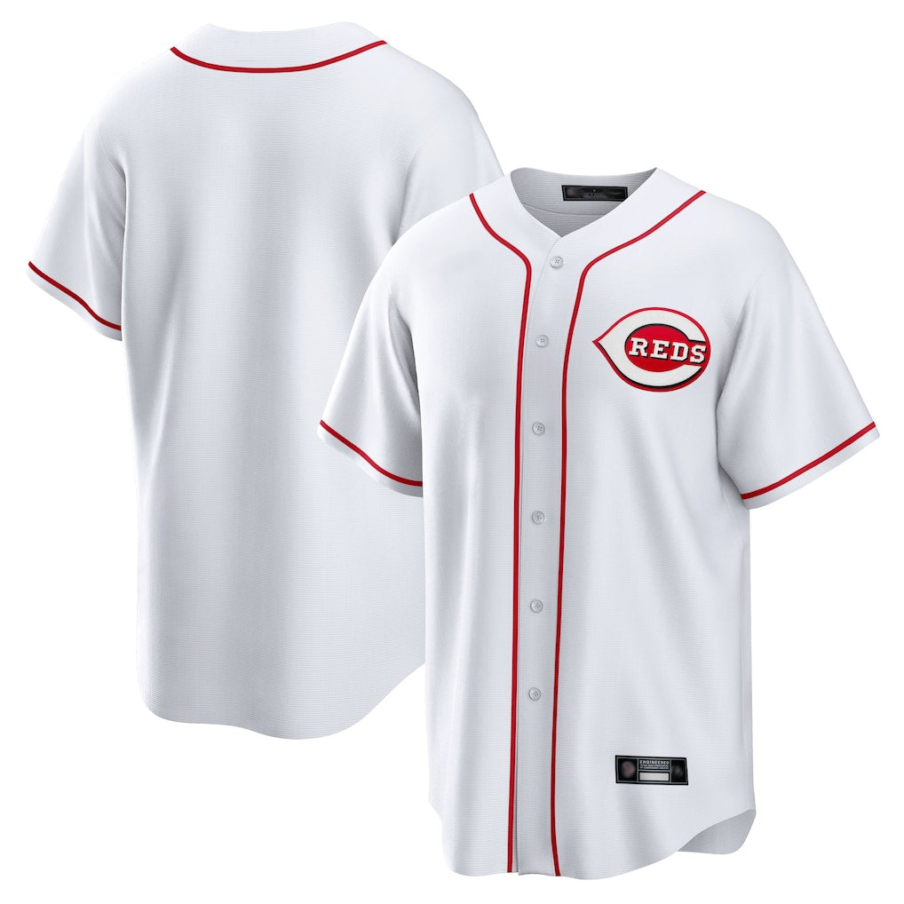 Elroe C.Reds White Game Home Blank Player Stitched Jerseys