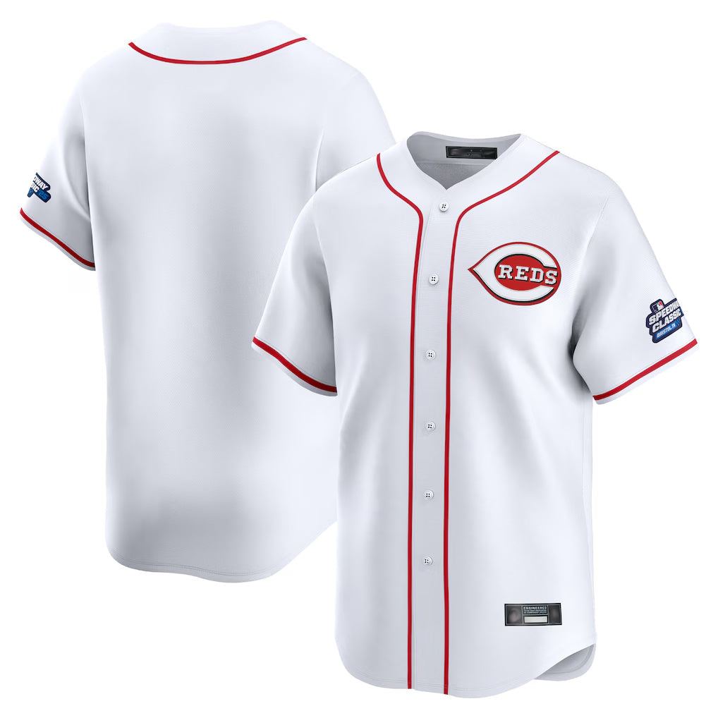 Elroe C.Reds White Home Limited Blank Player Stitched Jerseys