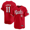 Elroe C.Reds #11 Barry Larkin Player Red Home Limited Stitched Jerseys