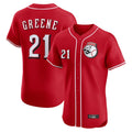 Elroe C.Reds #21 Hunter Greene Player Red Limited Elite Home Game Stitched Jerseys
