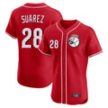 Elroe C.Reds #28 Eugenio Su¡§¡érez Player Red Limited Elite Home Game Stitched Jerseys