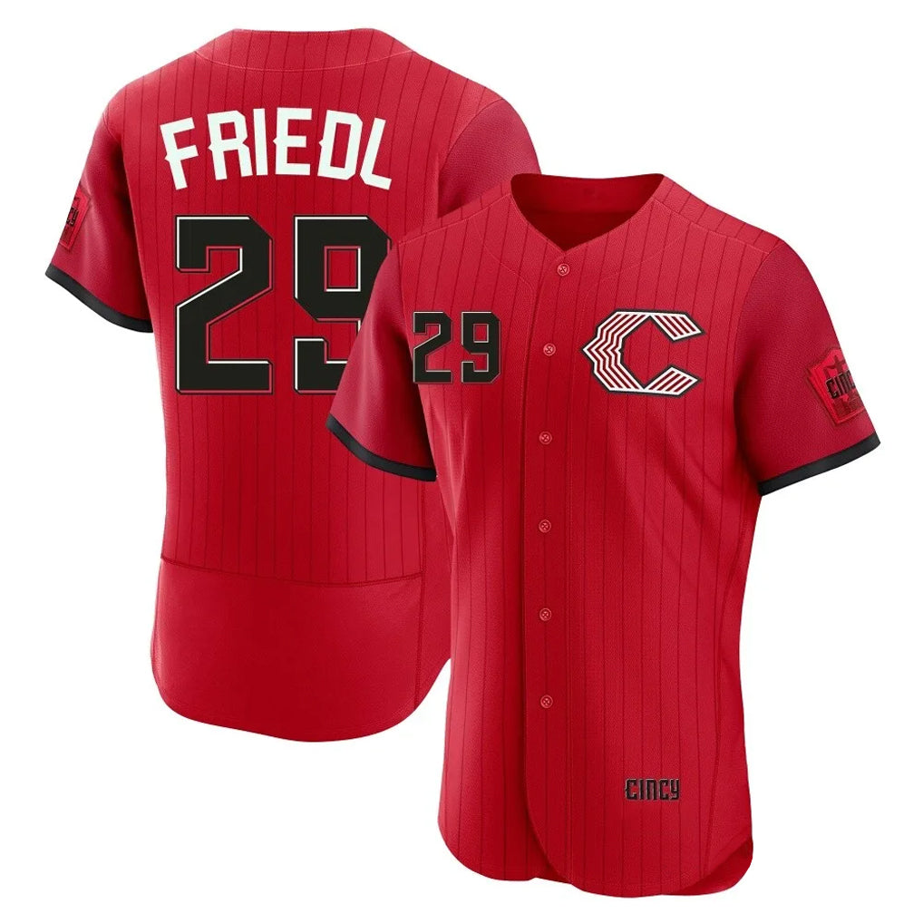 Elroe C.Reds #29 TJ Friedl Player Red 2026 City Connect Limited Elite Home Stitched Jerseys
