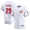Elroe C.Reds #29 TJ Friedl Player White Limited Home Stitched Jerseys