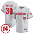 Elroe C.Reds #30 Ken Griffey Player Gray Vapor Premier Limited Home Stitched Jerseys