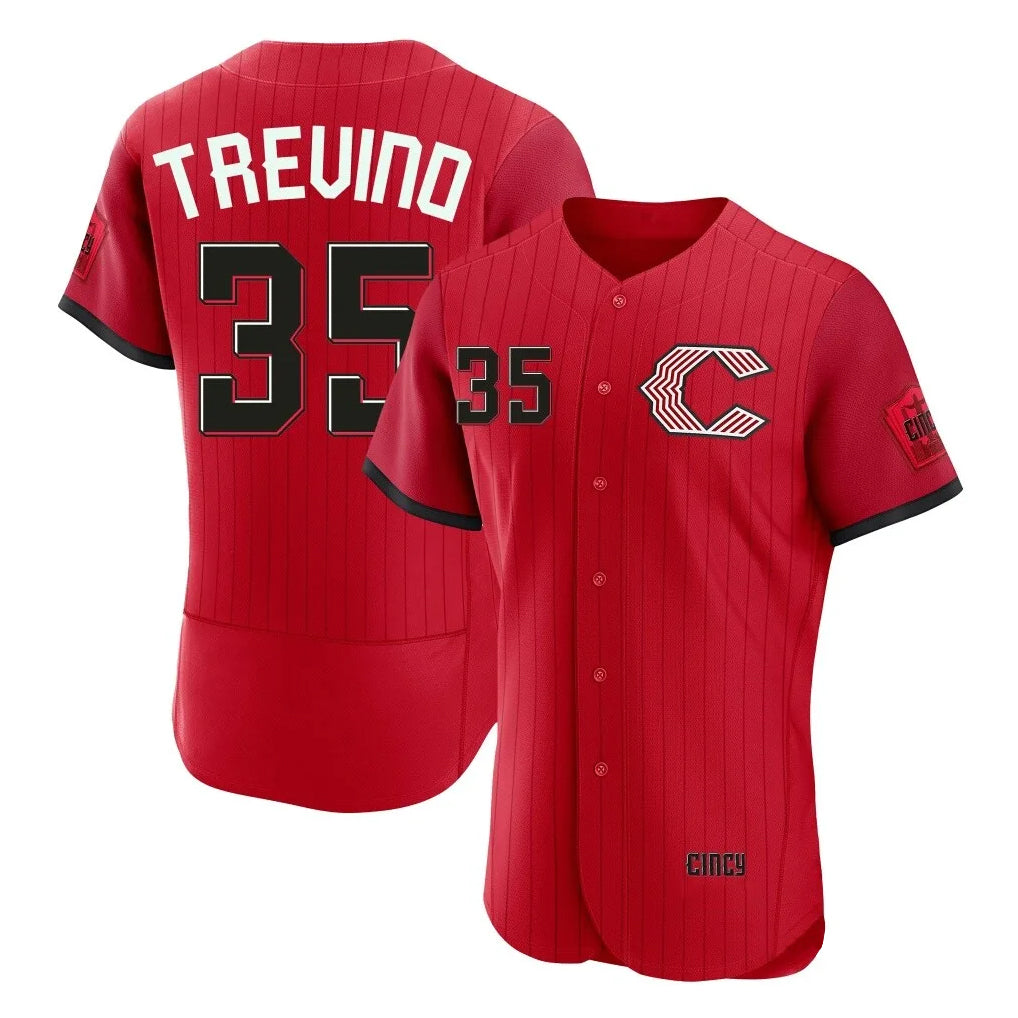 Elroe C.Reds #35 Jose Trevino Player Red 2026 City Connect Limited Elite Home Stitched Jerseys