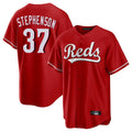 Elroe C.Reds #37 Tyler Stephenson Player Red Home Game Stitched Jerseys