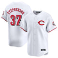 Elroe C.Reds #37 Tyler Stephenson Player White Limited Home Stitched Jerseys