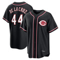 Elroe C.Reds #44 Elly De La Cruz Player Black Fashion Out Home Game Stitched Jerseys