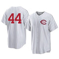 Elroe C.Reds #44 Elly De La Cruz Player White Stripe Field of Dreams Game Home Stitched Jerseys