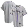 Elroe C.Rockies Gray Game Home Blank Player Stitched Jerseys