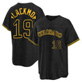 Elroe C.Rockies #19 Charlie Blackmon Player Black Snake Skin City Home Game Stitched Jerseys
