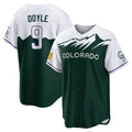 Elroe C.Rockies #9 Brenton Doyle Player Green City Connect Home Game Stitched Jerseys