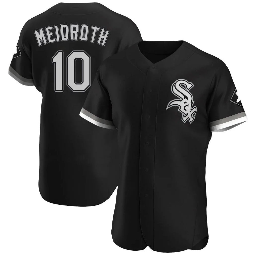 Elroe C.White Sox #10 Chase Meidroth Player Black Limited Elite Home Stitched Jerseys