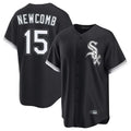 Elroe C.White Sox #15 Sean Newcomb Player Black Home Game Stitched Jerseys