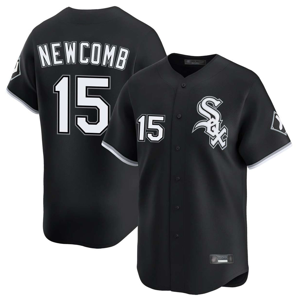 Elroe C.White Sox #15 Sean Newcomb Player Black Limited Home Stitched Jerseys