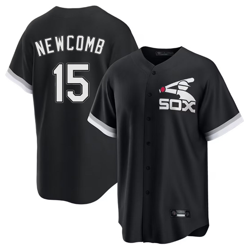 Elroe C.White Sox #15 Sean Newcomb Player Black Spring Training Game Stitched Jerseys