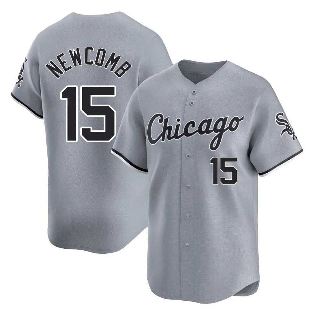 Elroe C.White Sox #15 Sean Newcomb Player Gray Road Limited Home Stitched Jerseys