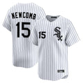 Elroe C.White Sox #15 Sean Newcomb Player White Stripe Limited Home Stitched Jerseys