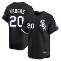 Elroe C.White Sox #20 Miguel Vargas Player Black Limited Home Stitched Jerseys