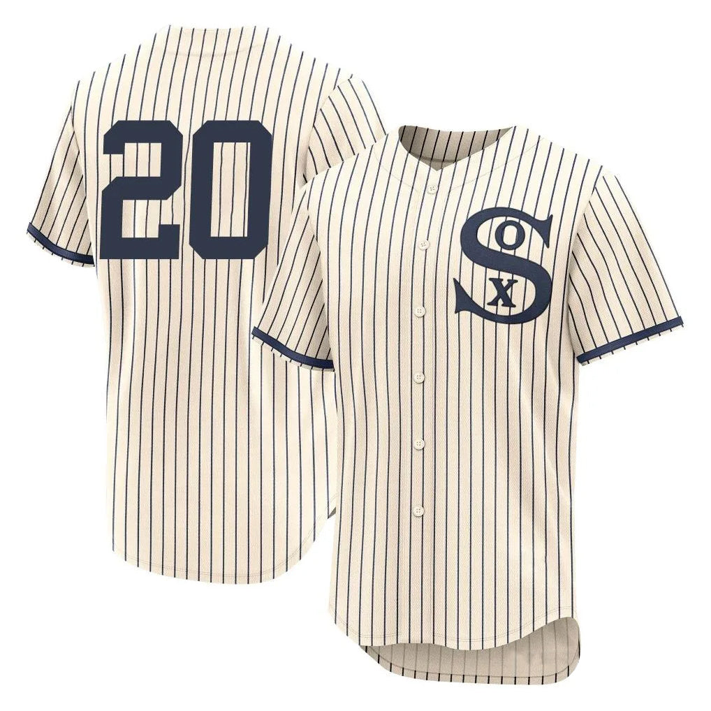 Elroe C.White Sox #20 Miguel Vargas Player Cream Field of Dreams Limited Elite Home Stitched Jerseys