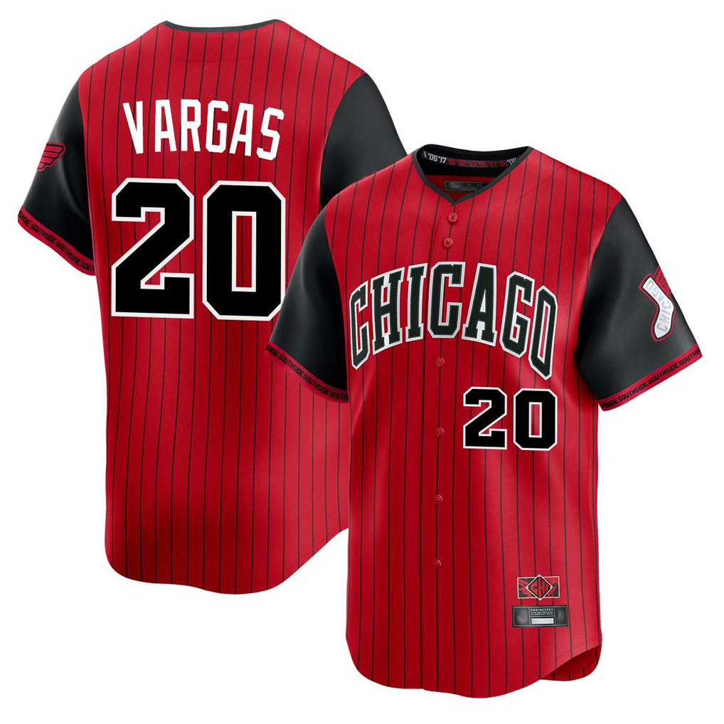 Elroe C.White Sox #20 Miguel Vargas Player Red City Connect Limited Home Stitched Jerseys