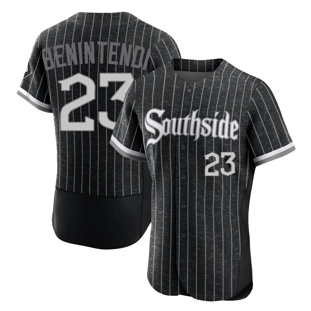 Elroe C.White Sox #23 Andrew Benintendi Player Black City Connect Limited Elite Home Stitched Jerseys