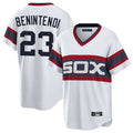 Elroe C.White Sox #23 Andrew Benintendi Player White T-shirt Home Game Stitched Jerseys