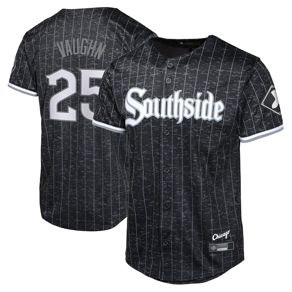Elroe C.White Sox #25 Andrew Vaughn Player Black City Connect Home Game Stitched Jerseys